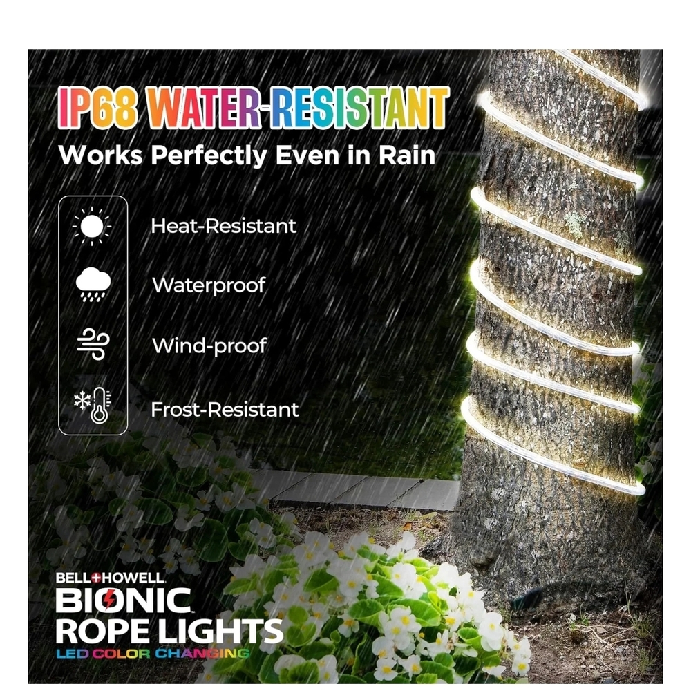 LED Color Changing Rope Lights - 50 Feet - Picture 6 of 8